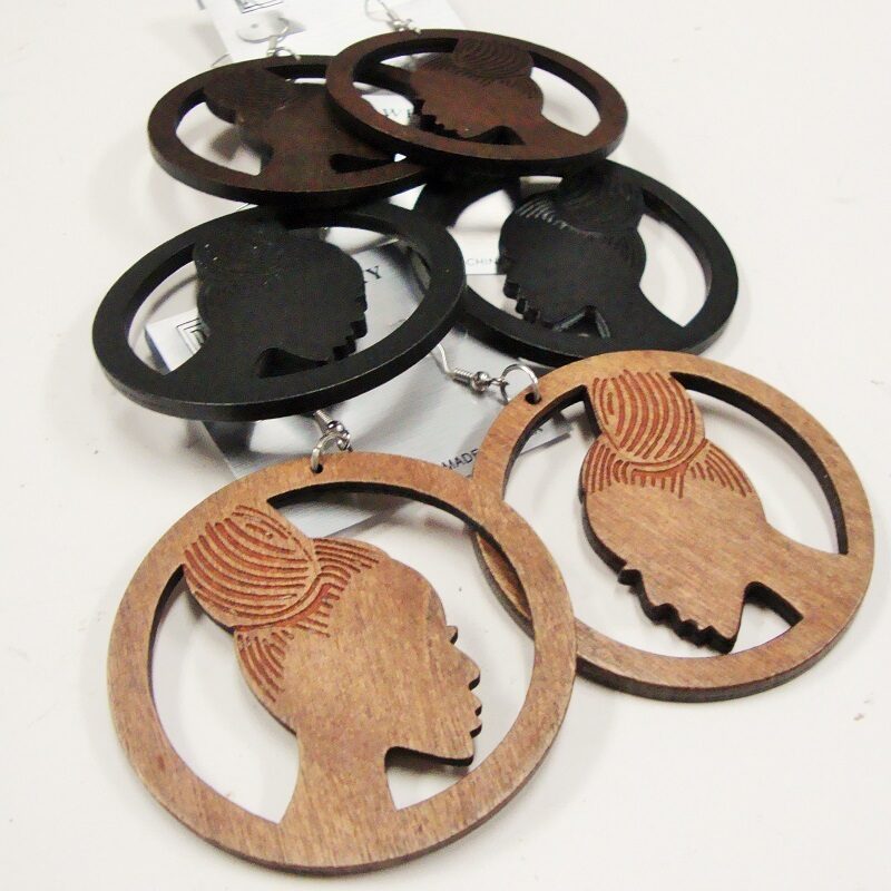 Natural Hair Afrocentric Earrings (3 Colors)
