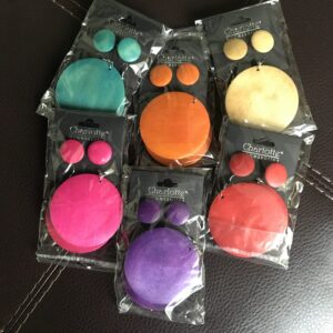 Round Disc Earrings Set (9 Colors)