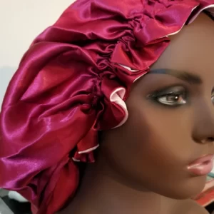Reversible Drawstring Satin Night Bonnet (5 Colors)