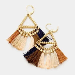 Tassel and Bead Earrings