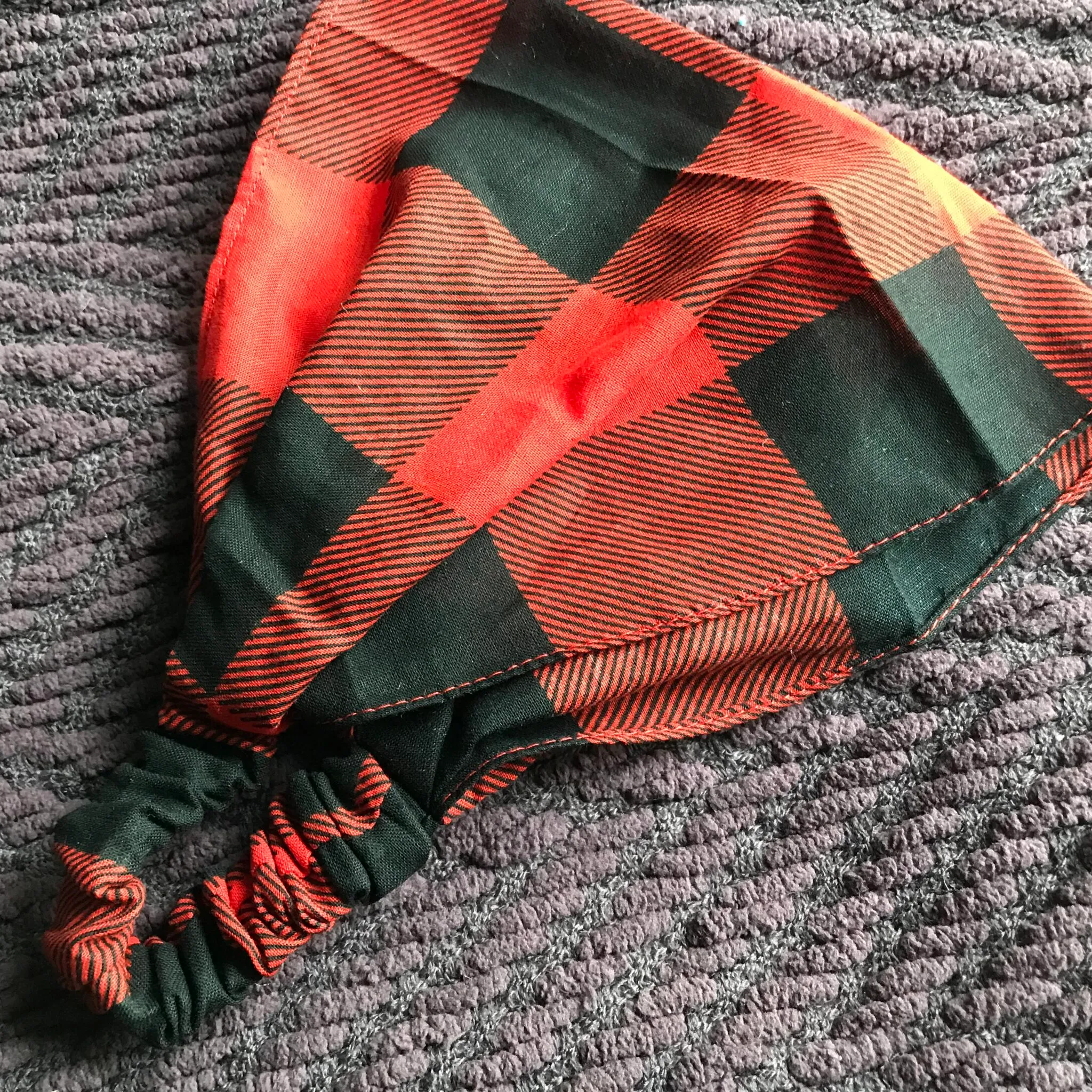 Buffalo Plaid Wide Cotton Headband) - Image 3