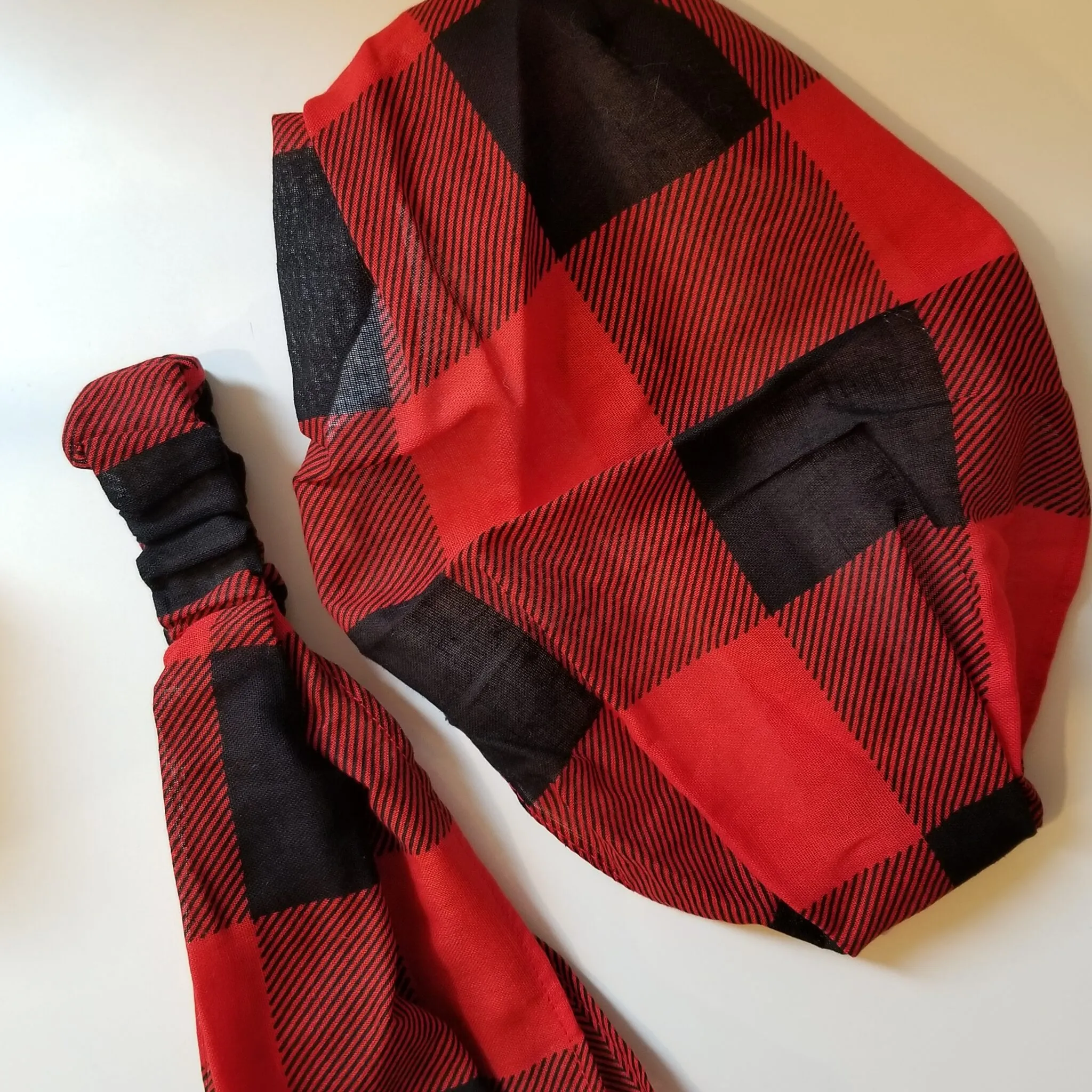 Buffalo Plaid Wide Cotton Headband) - Image 4