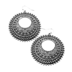 Round Boho Hoop Earrings (2 Colors)