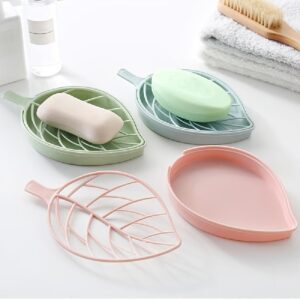 Leaf Shaped 2pc Soap Dish (3 Colors)