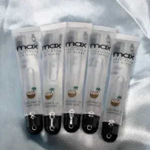 Max Makeup Cherimoya Clear Lip Gloss With Coconut Oil