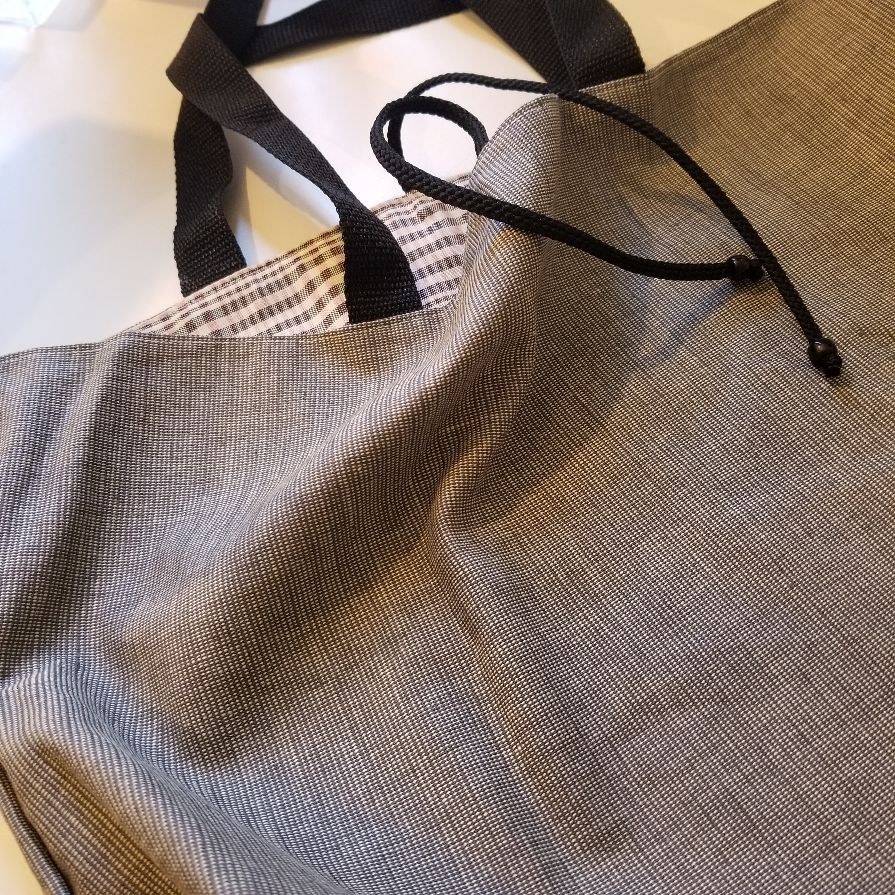 Eco-Friendly Handcrafted Large Reversible Print Tote - Image 7