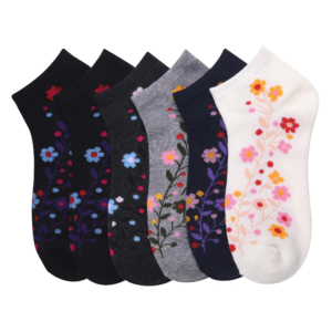 Floral Belle Low Cut 6pc Socks Set