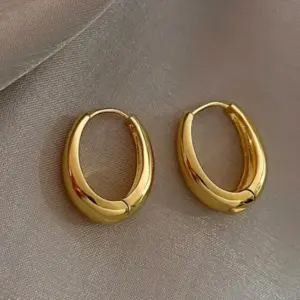 Gold Hoop Flex Bend Earrings