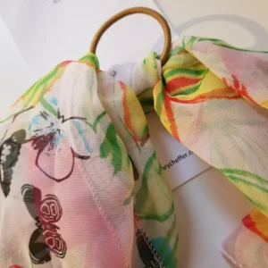 Floral Print Scarf Ponytail Holder