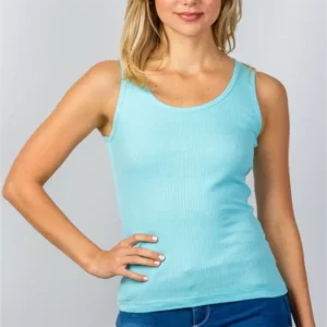Basic Rib Knit Tank Top