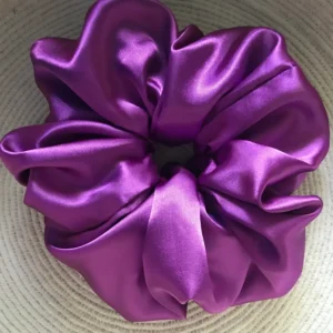 Satiny Super Scrunchie – Purple