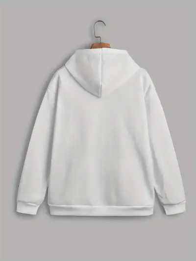 Pray Print Front Hooded Sweatshirt - Image 2