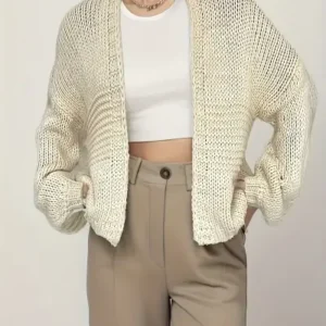 Knit Open Front Cardigan