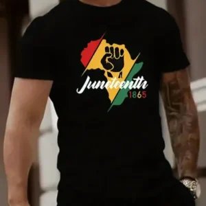 Men's Juneteenth Africa Graphic Print T-Shirt