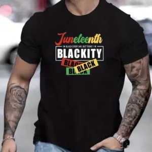 Men's Juneteenth Graphic Print T-Shirt