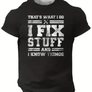 Men's Fix Stuff Graphic Print T-Shirt