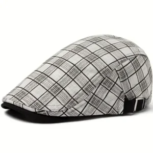 Lightweight Plaid Scally Newsboy Cap