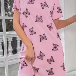 Butterfly Print Night Gown