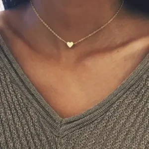 Minimalist Petite Sliding Heart Necklace (2 Colors)