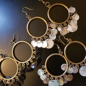 Shell Vintage Look Drop Earrings (3 Colors)