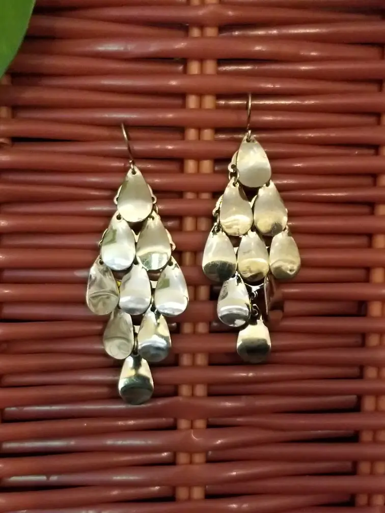 Chandelier Cluster Teardrop Earrings