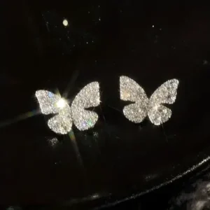 Crystal Butterfly Earrings