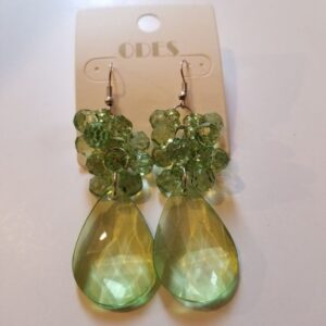 Lucite Teardrop Cluster Drop Earrings (6 Colors)