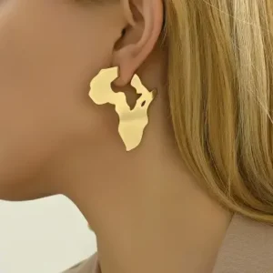 Africa Shaped Earrings