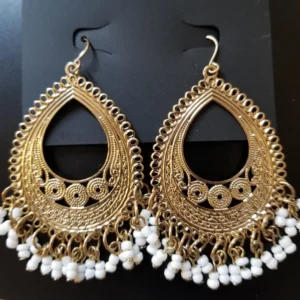 Bohemian White Beaded Fashion Earrings