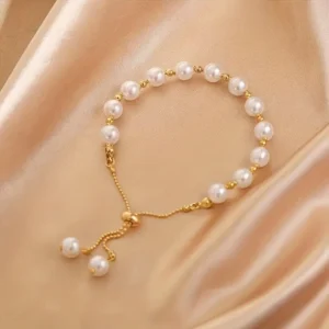 Pearl Bead Adjustable Bracelet