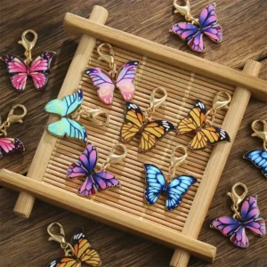Mini Colorful Butterfly Keychain Bag Charm (6 Colors)