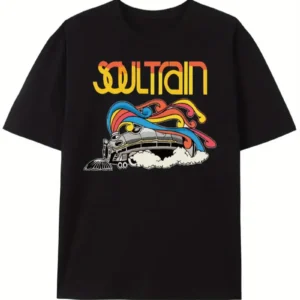 Vintage Soul Train Graphic Print T-Shirt