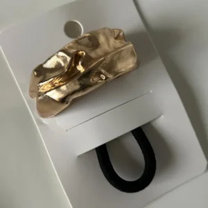 Gold Ponytail Cuff Scrunchie (2 Styles)