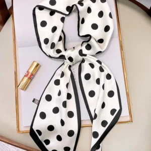 Polka Dots & Butterflies Print Multi Fashion Scarf